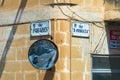 Street name signs - Malta Royalty Free Stock Photo